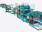 Sandwich panel production line