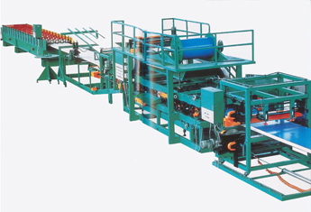 Sandwich panel production line