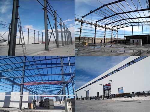 Steel Structure Portal Frame Warehouse for Algeria