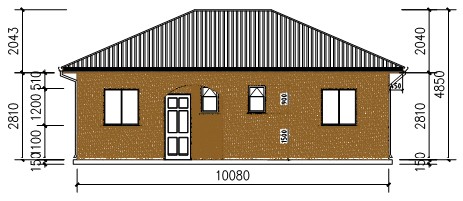 building elevation of prefab villa