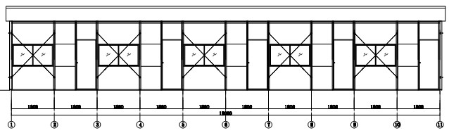 drawing of Single Storey Prefabricated House