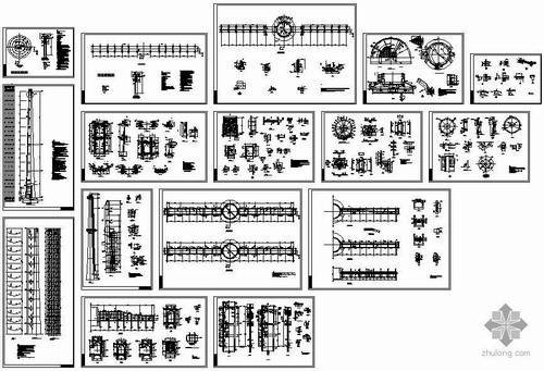 Drawing of Steel Structure for Power Plant Industry