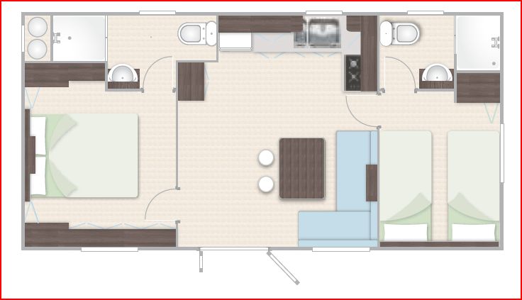 portalble house design-layout of Portable House Without Foundation