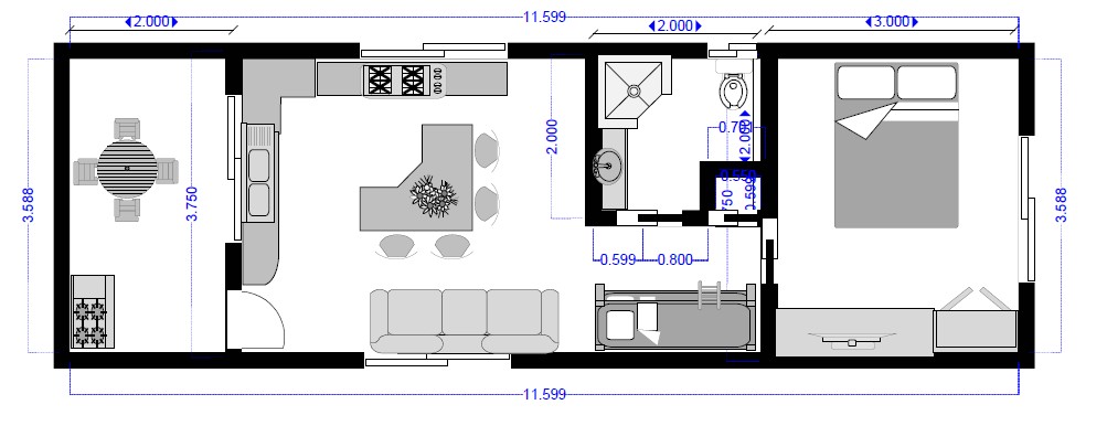 layout of Steel prefabicated house