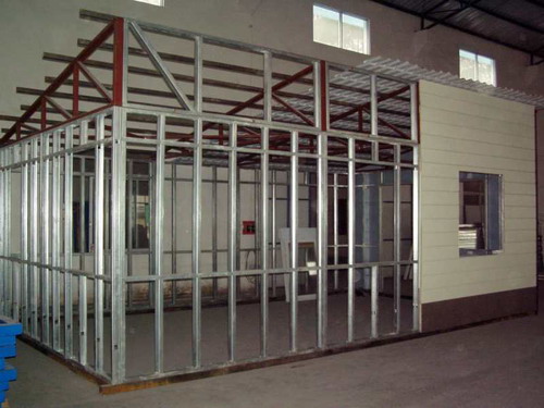 steel structure fram of Luxury Prefabricated House
